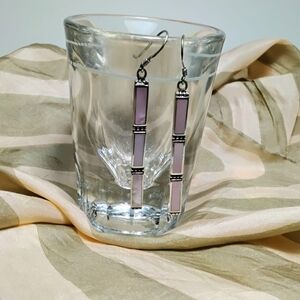 925 Silver Mother Of Pearl Dangle Earrings